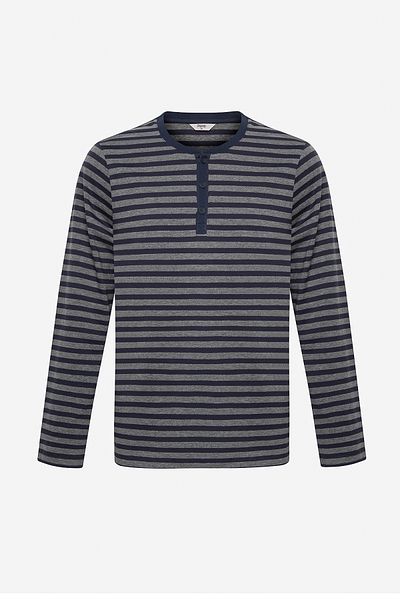 Penti Σετ πιτζάμες παντελόνι Navy Stripe Navy Blue