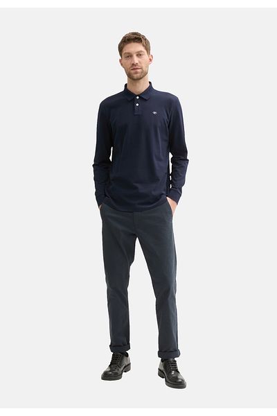 Tom Tailor Poloshirt Langarmshirt und Polokragen