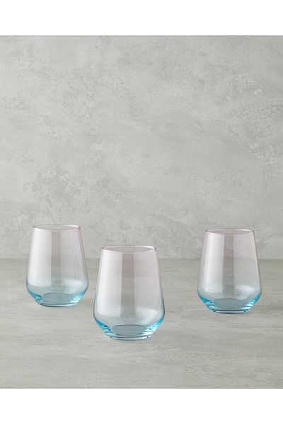 English Home Paradise Glass 3-Piece Glass 425 ml Blue - Pink