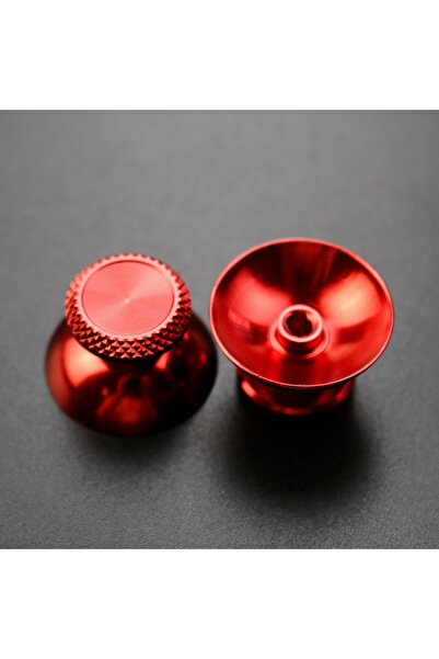 Choice قطعتان من أغطية عصا التحكم التناظرية المعدنية الحمراء من YUXI، قطع غيا...