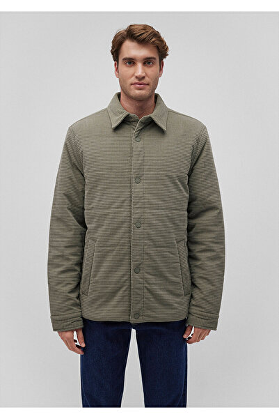 Mavi Kapitone Haki Kadife Ceket Loose Fit / Bol Rahat Kesim 0110458-85485