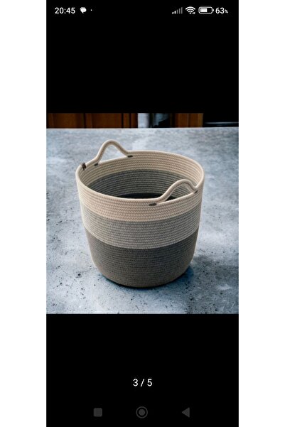bayram taşcıoğlu home desing Multi-Purpose Organizer Wicker Basket Flower Pot Storage Toy Basket