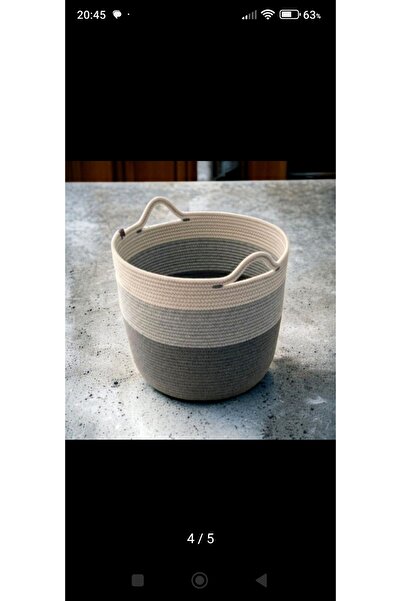 bayram taşcıoğlu home desing Multi-Purpose Organizer Wicker Basket Flower Pot Storage Toy Basket