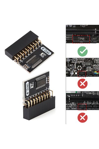 Choice TPM 2.0-9665 Encryption Security Module Pitch LPC TPM GA 20-1 GC-TPM2.0 For ASUS Gigabyte Motherb...