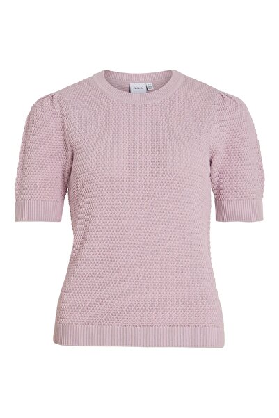 VILA Strickoberteil Kurzärmeliges