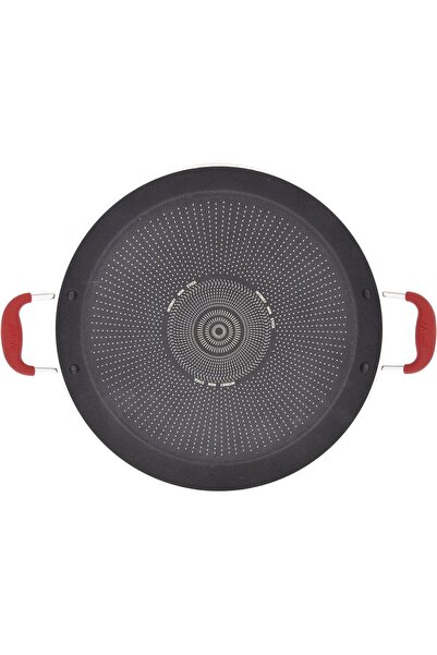 MISTERCOOK مقلاة كريب غير لاصقة من ماركة ميستر كوك، طراز 1162/35، مقاس 35 سم، آمنة للغسل في غسالة الأطباق، غير لاصقة، جودة عالية، لون أحمر