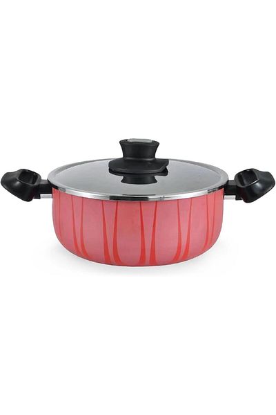 MISTERCOOK Casserole With Stainless Steel Cover, Size 28cm, Easy To Clean, And Dishwasher Safe.