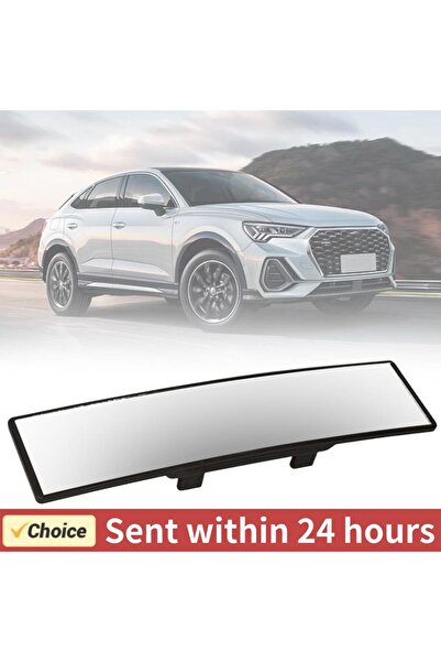 APWIKOGER 285mm Interior Anti Glare Rearview Mirror Clip Anti Glare Panoramic Rear View Mirror Wide ...