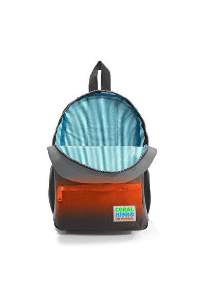 Coral High Rucsac Tiny Nest Gri Portocaliu Culoare Tranziție Două Compartimente 23548