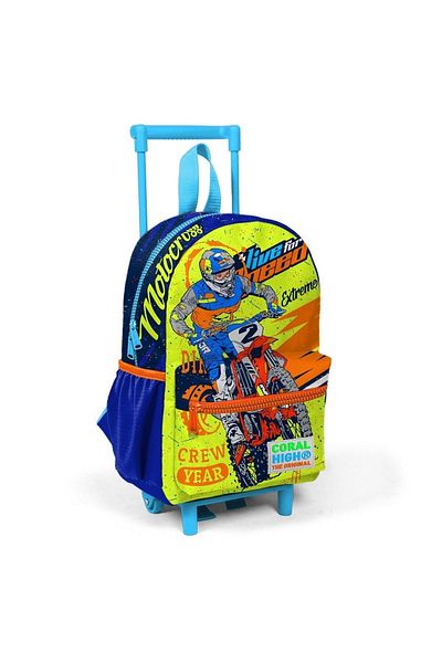 Coral High Little Nest Squeegee Backpack Highlighter Yellow Saks Motorcycle Patterned Two Compartments 24042
