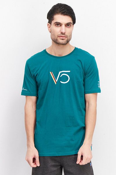 Aston Martin Men Sportswear Fit Short Sleeve Brand Logo T-Shirt, Green