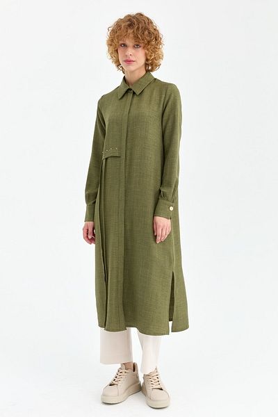 Esswaap Χακί Eco Fabric - Άνετο Μακρύ τουνίκ διάσωσης