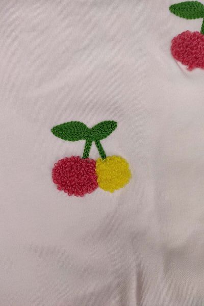 Peki Add 5 Pieces Pay 4 Pieces - Cotton Cherry Girl's Setting Pants Set with Pockets 14951