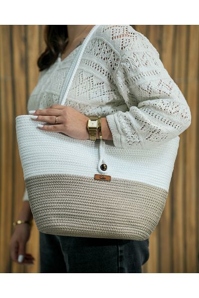 MS Glassware Σειρά Wicker Hane - Τσάντα παραλίας, χεριών και μπράτσων