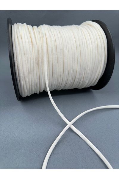 paşateks since 1995 şekil 5 mm Satén Cord - 5 Meters Ecru