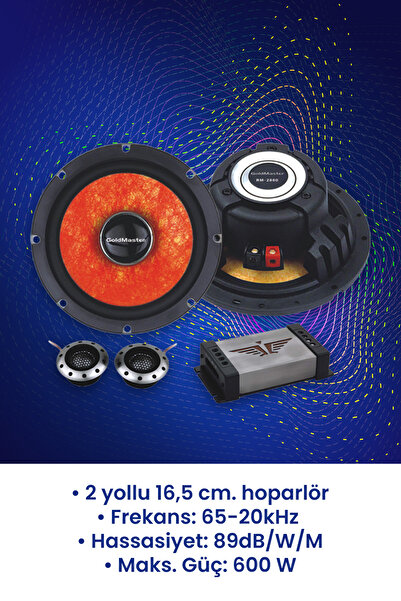 GOLDMASTER Rm 2880 Midrange 2 li set Tweeter