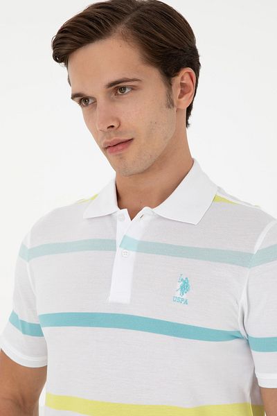 U.S. Polo Assn. Tricou oversize pentru bărbați, cu decolteu, mentă 50281839 -vr090