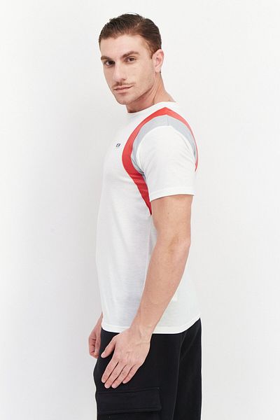 Asics Men Sportswear Fit Outdoor T-shirt, Cream Combo