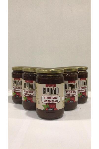 ( El Yapımı ) %100 Doğal Kuşburnu Marmelatı 660 gr Cam Kavanoz