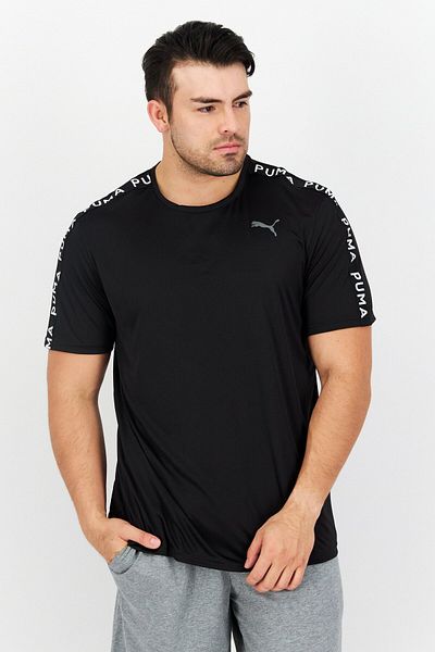 Puma Men Sportswear Fit Short Sleeves Running T-Shirt, Black