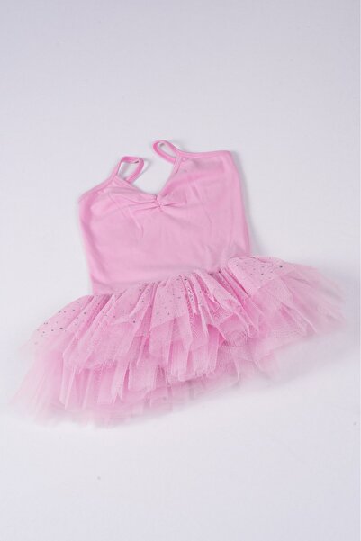 FNDBALE ÖNÜ BÜZGÜLÜ PULLU TÜL ETEKLİ MAYO