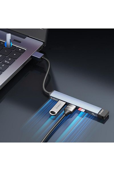 Orico Usb-A to USB 3.0 Aluminum Alloy 4 Port Multiplexer Hub
