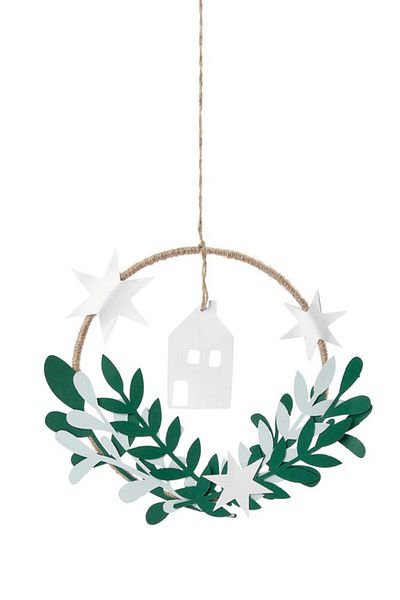 Tchibo Decorative Wreath Craft Set, Green Combo