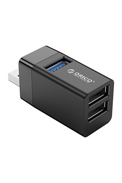 Orico Usb-a 3.0 3 Portlu Usb-a 3.0 / 2.0 Mini Çoklayıcı Siyah