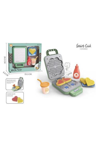 scntoys Waffle Makinesi Seti Oyuncak Mutfak Seti Evcilik Oyun seti Oyuncak Wa...