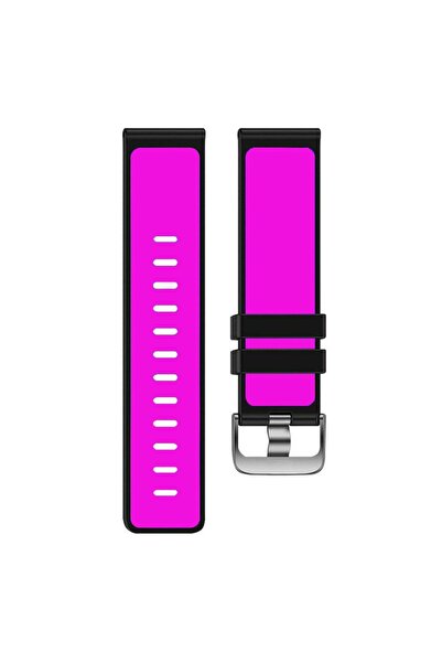 Juo 24mm Akıllı Ve Normal Saatler Için Yedek Kordon Kayış Pembe