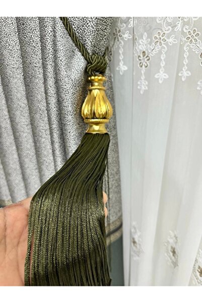 NİVEMESHOME Nivemeshome Yeşil Saçaklı Gold Aparat Tavan Toplama Braçol