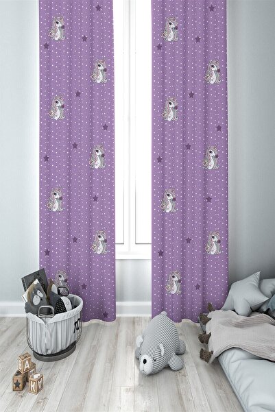 MEKTA HOME Pegasus Pattern Camera Copiilor Camera Bebeluşului Fundal Perdele ...