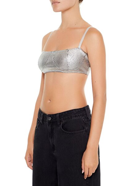 Forever 21 Metallic Büstiyer