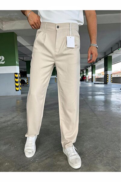ZENAFİR Baggy Çift Pileli Pantolon Rahat Kalıp (ZNFR-BP84)