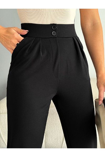 Serica Moda Double Pocket Lycra Crepe Carrot Trousers
