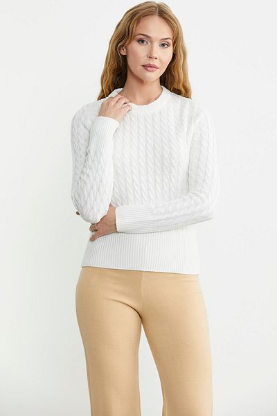 Sementa Pulover din tricot cu model de oase