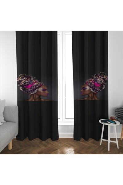 MEKTA HOME Perdeau de fundal pentru sufragerie cu model pentru femei, șal col...