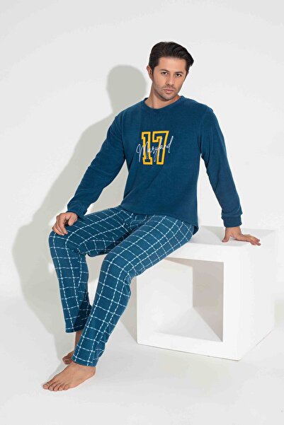 MEBA Erkek Çocuk Baba-oğul (KOMBİN KENDİNİZ YAPIYORSUNUZ) Wellsoft Polar Pijama Takımı