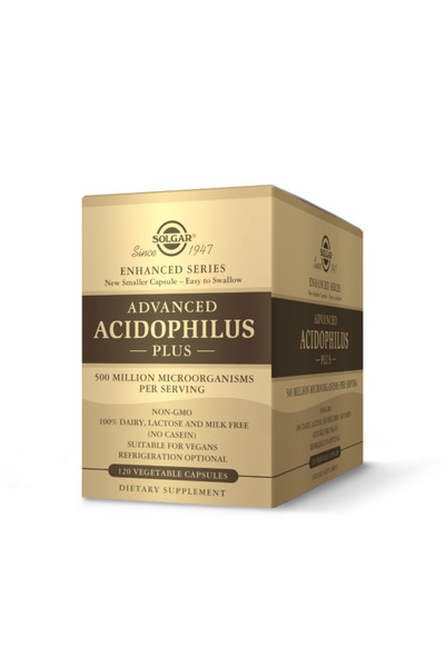 Solgar Advanced 40+ Acidophilus Plus, 120 Bitkisel Kapsül