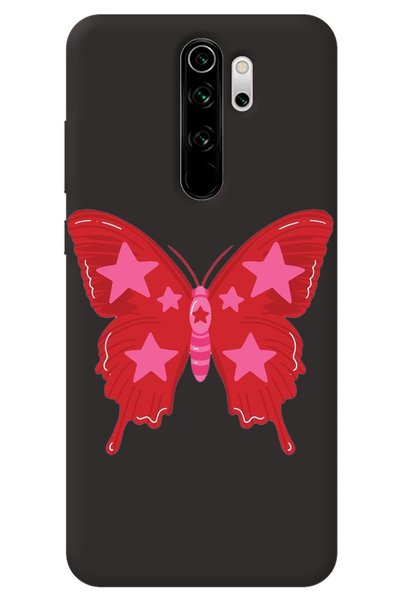 WANNA PROTECT Xiaomi Redmi Note 8 Pro Black Inside Velvet Butterfly Girl Powe...