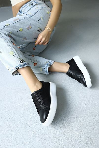 NILUFARR Pantofi de damă Julia Black din piele naturală