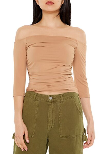 Forever 21 Madonna Yaka Tişört Uzun Kollu