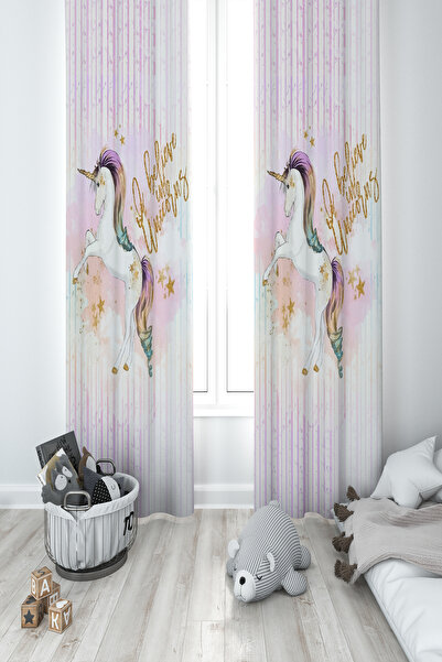 MEKTA HOME CAMERA BEBEȘILOR ȘI COPIILOR Perdele de fundal cu 2 aripi cu model...