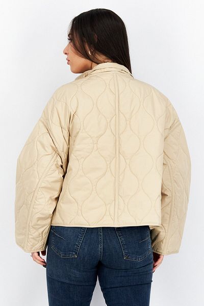 NA-KD Women Plain Puffer Jacket, Beige