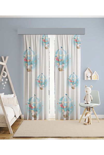 MEKTA HOME CAMERA BEBEȘILOR ȘI COPIILOR Perdele de fundal cu 2 aripi cu model...
