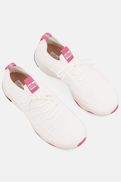 Fitflop Women Vitamin FF E01 Knit Lace Up Sports Shoes, White