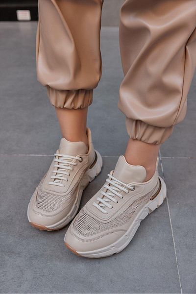 NILUFARR Pantofi de damă Hilary Beige din piele naturală Stone