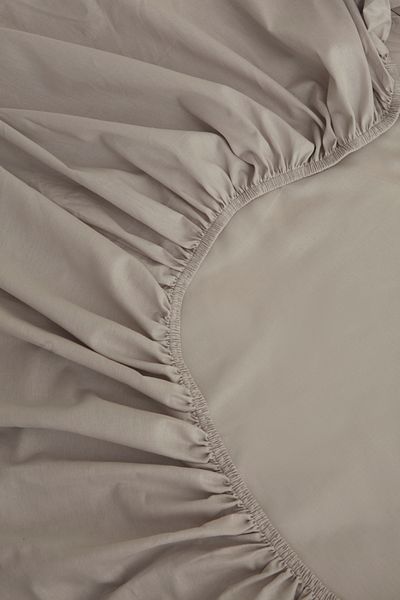 Karaca Home Cearşaf de pat de bază 100% bumbac, gri