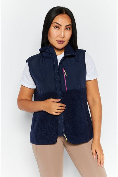 Tchibo Women Plain Vest Jacket, Navy