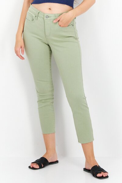 NYDJ Women Regular Fit High Rise Stretch Legging Jeans, Olive